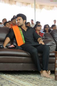 Ram Charan Teja in Ayyappa Deeksha Mala Dress