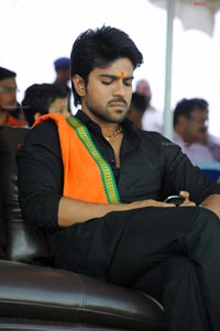 Ram Charan Teja in Ayyappa Deeksha Mala Dress