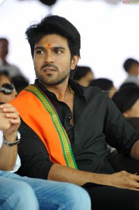 Ram Charan Teja in Ayyappa Deeksha Mala Dress