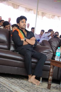 Ram Charan Teja in Ayyappa Deeksha Mala Dress