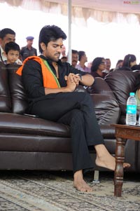 Ram Charan Teja in Ayyappa Deeksha Mala Dress