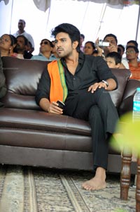 Ram Charan Teja in Ayyappa Deeksha Mala Dress