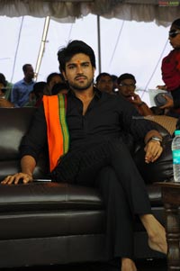 Ram Charan Teja in Ayyappa Deeksha Mala Dress