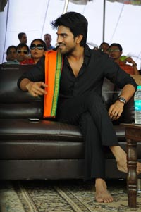 Ram Charan Teja in Ayyappa Deeksha Mala Dress