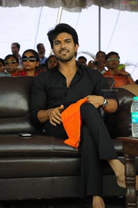 Ram Charan Teja in Ayyappa Deeksha Mala Dress