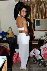 Tashu Kaushik in Glamorous White Dress