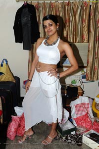Tashu Kaushik in Glamorous White Dress