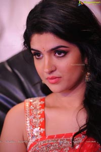 Deeksha Seth Orange Saree