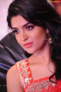 Deeksha Seth Orange Saree