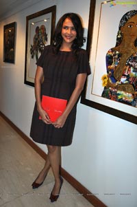 Lakshmi Prasanna at Praveen Jagarlamudi Art Exhibition