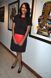 Lakshmi Prasanna at Praveen Jagarlamudi Art Exhibition