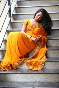 Model Moksha in Saree