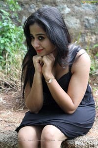 Swathi Deekshith in Black Dress