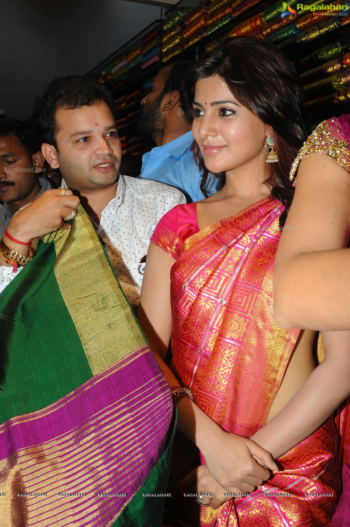 Samantha at Kalamandir Store, AS Rao Nagar, Hyderabad