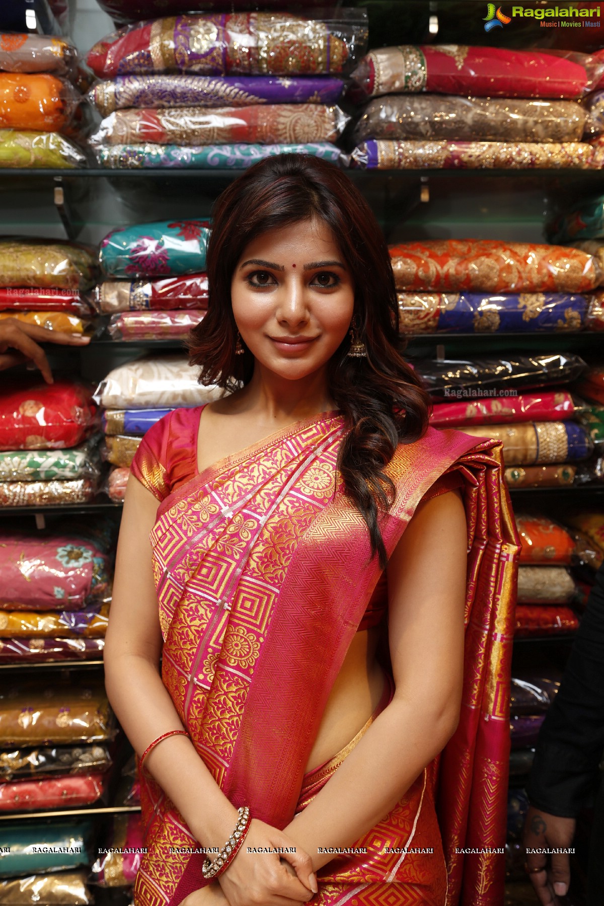 Samantha at Kalamandir Store, AS Rao Nagar, Hyderabad