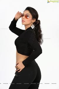 Akshaya Rao in Black Dress