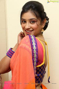 Priya Anduluri in Saree