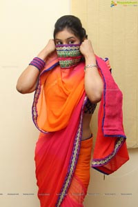 Priya Anduluri in Saree