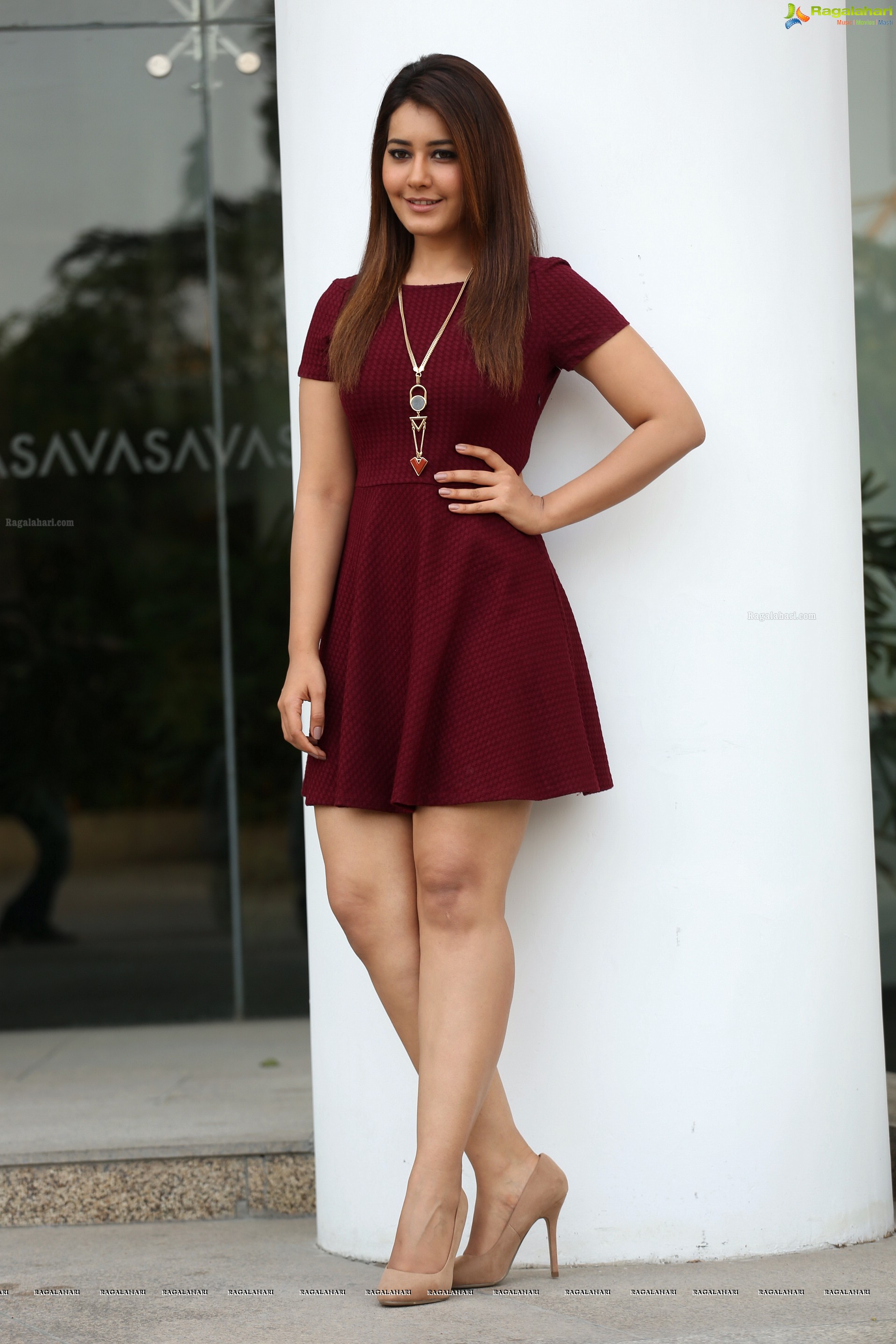 Beautiful Rashi Khanna in Skater Dress HD Photos